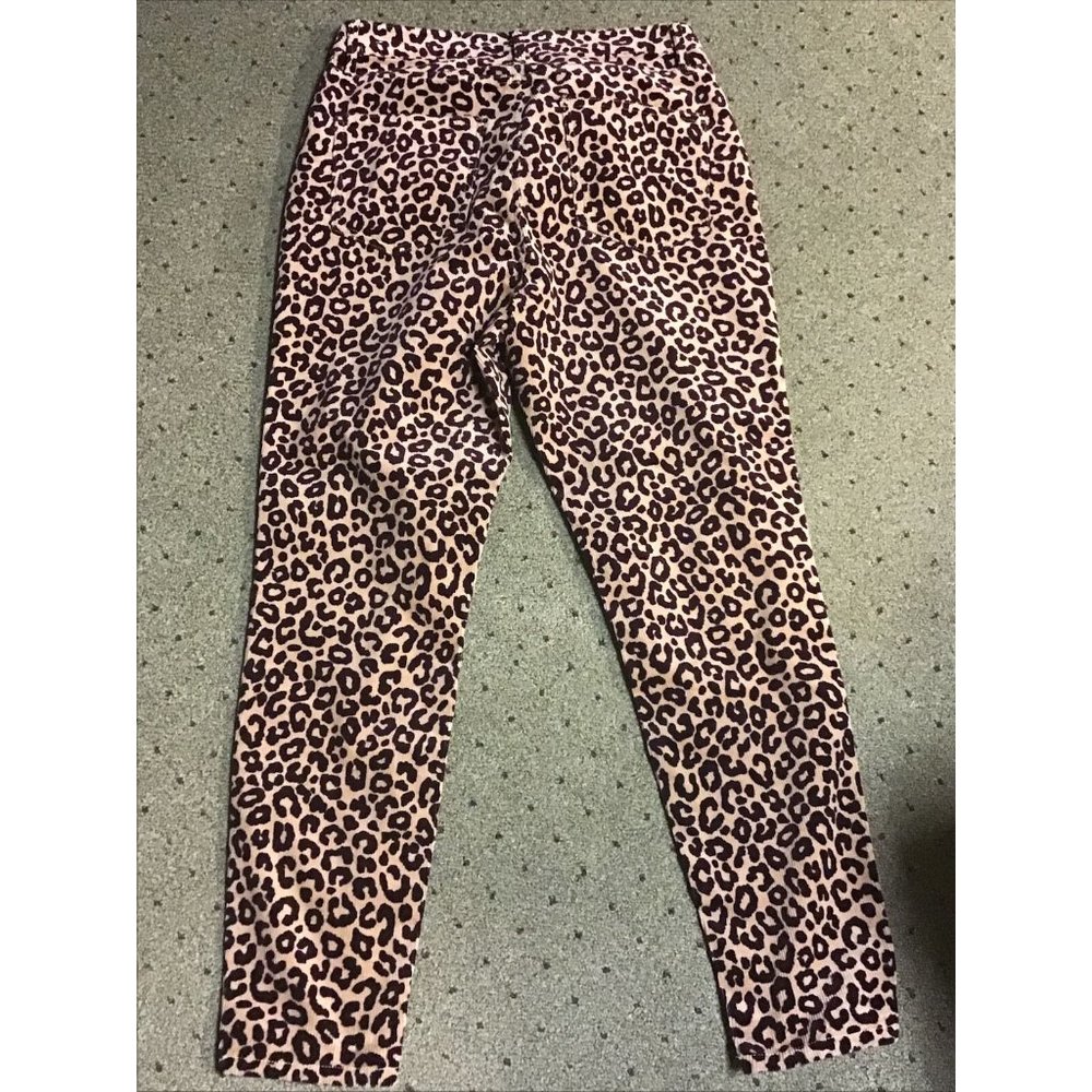 Ann Taylor Curvy Fit sz10 Animal Print Corduroy highrise pants. tan/brown